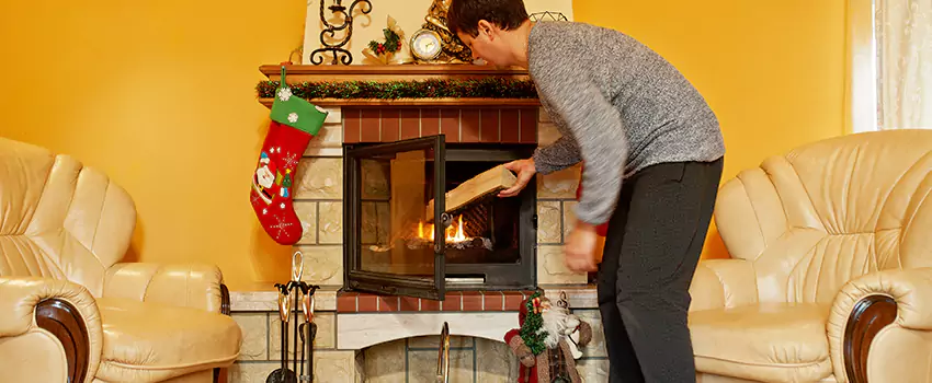 Rusted Metal Fireplace Restoration in Bayshore Gardens, Florida